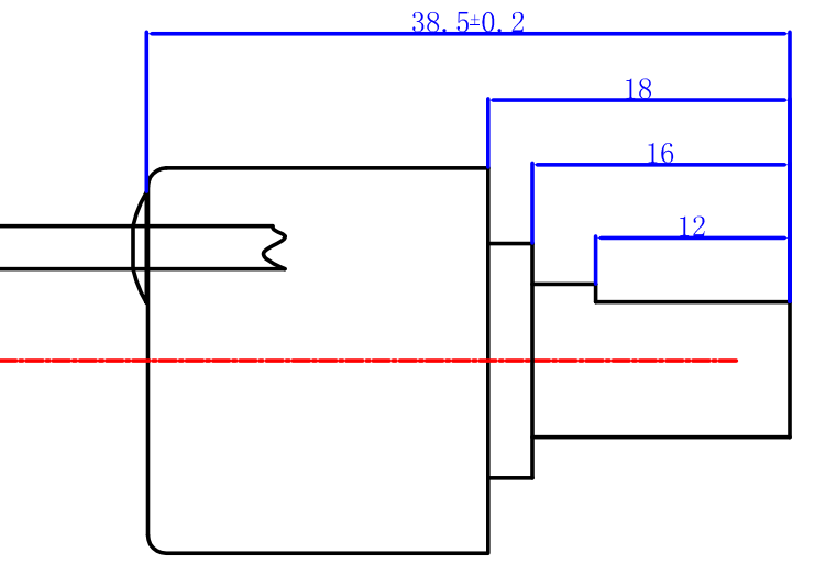 CAZD-23角度傳感器外形尺寸圖3