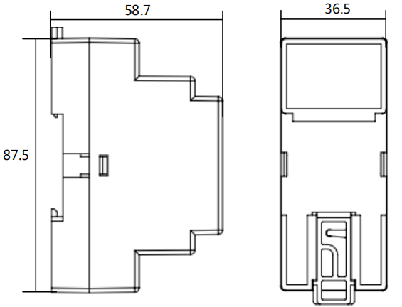 CAZT-R1B變送器外形尺寸圖