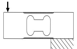 平行梁式稱重傳感器CAZF-W191受力方式圖