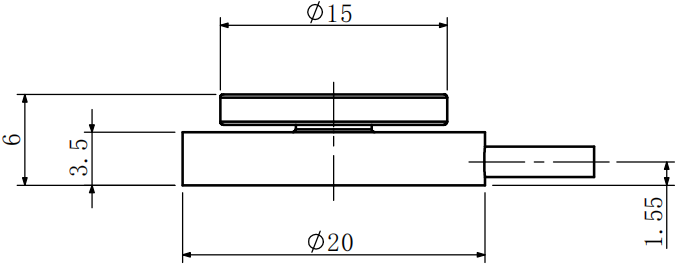 壓力傳感器CAZF-Y20B外形尺寸圖1