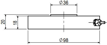 壓扭復(fù)合傳感器CAZF-YN98外形尺寸圖2
