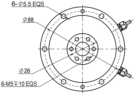 壓扭復(fù)合傳感器CAZF-YN98外形尺寸圖3
